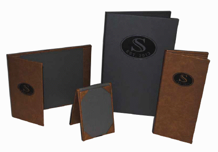 Custom Turned Edge Menu Covers